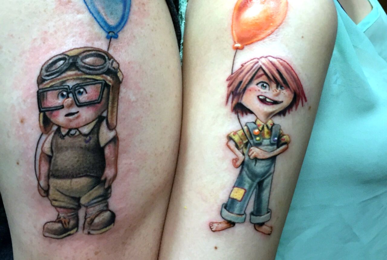 pale princess on Twitter Super in love with the Disney couple tattoo  ideas  httptcohrNyMgOme8  X