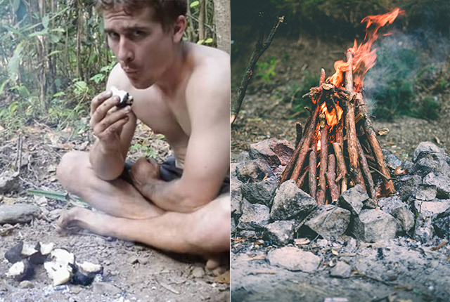 australian man uses primitive technology to build