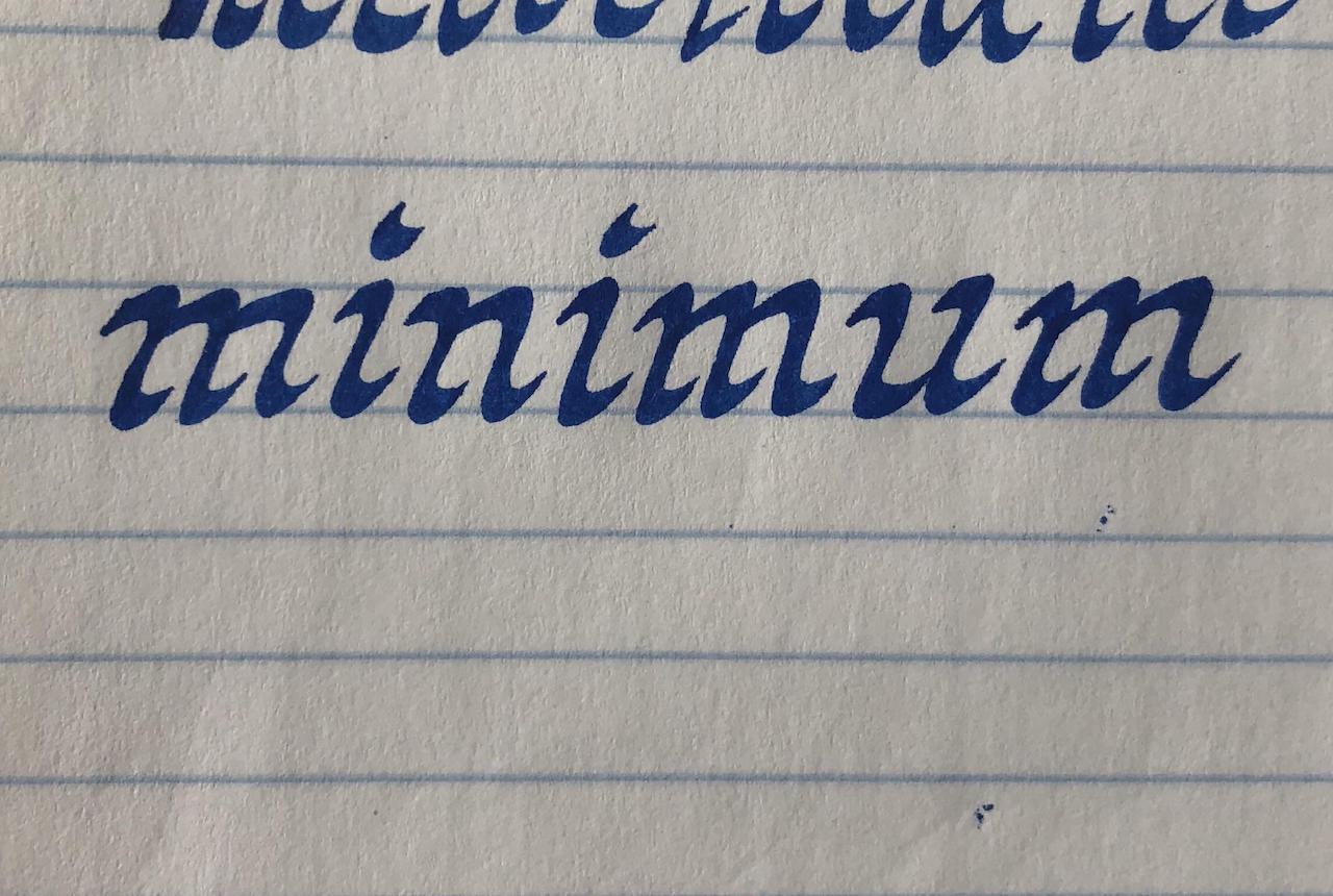 perfect penmanship