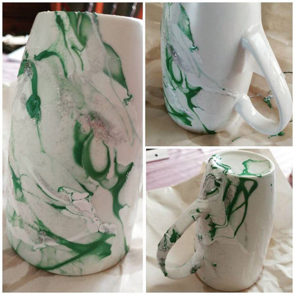 Create a Marble Mug with Nail Polish