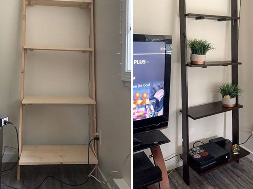 Turn a Ladder into Shelves