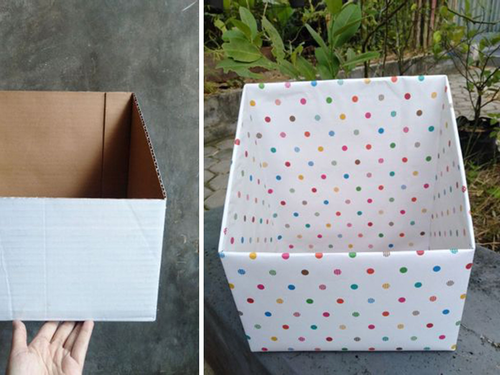 Colorful DIY Storage Box