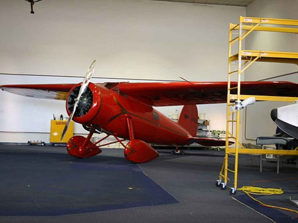 Amelia Earhart's plane in the Air and Space Museum