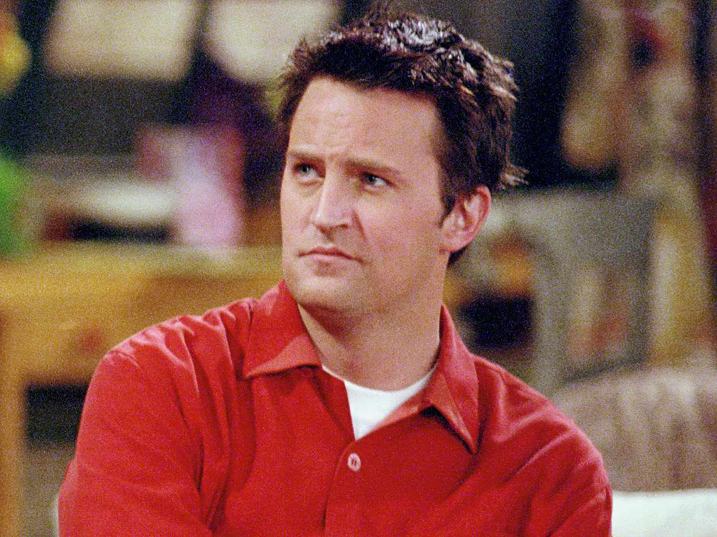 Matthew Perry as Chandler Bing on the sitcom Friends