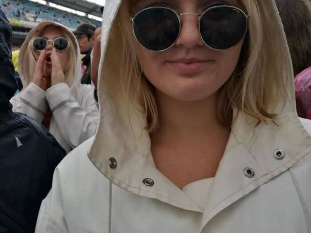 Two women who look alike at a Coldplay concert