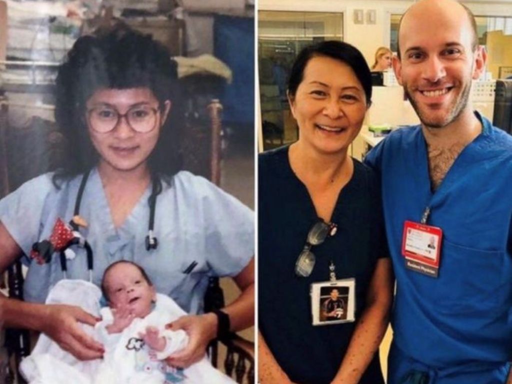 A doctor and the baby she delivered, many years later