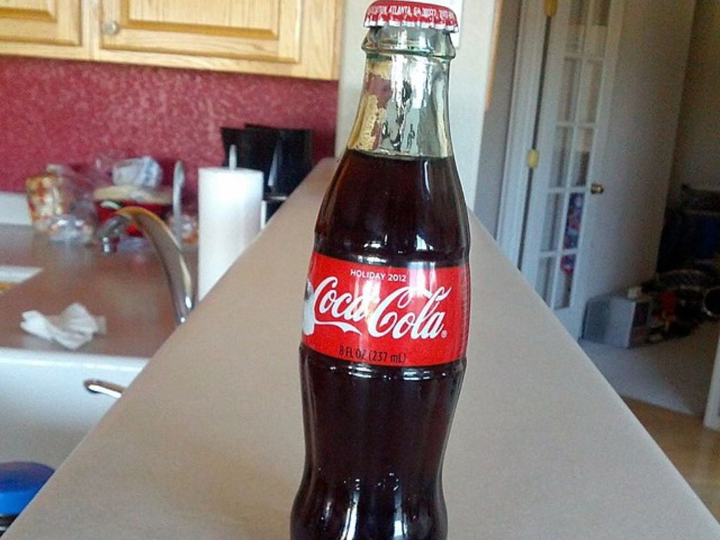 A bottle of Coca-Cola