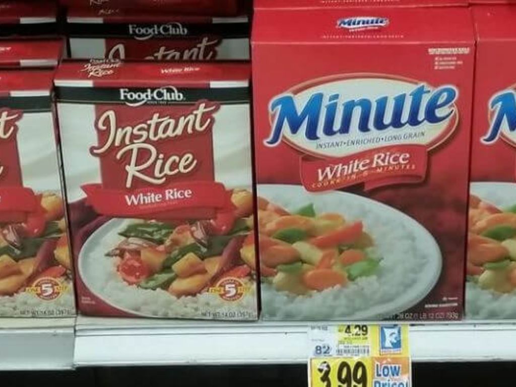 Two rice packages that complete each other