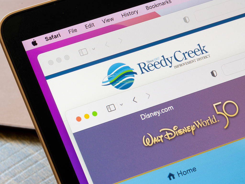 Website for Disney's Reedy Creek Improvement District