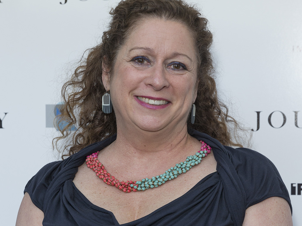 Filmaker and activist Abigail Disney at an event