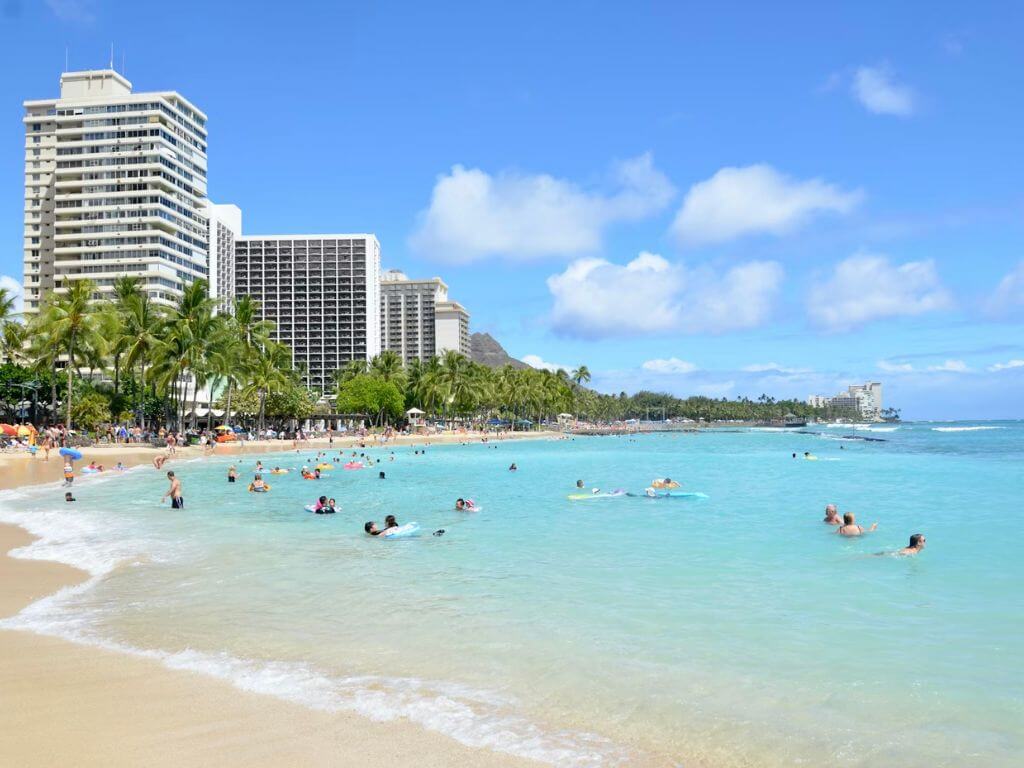 Waikiki, Hawaii, is a world-famous beachfront neighborhood