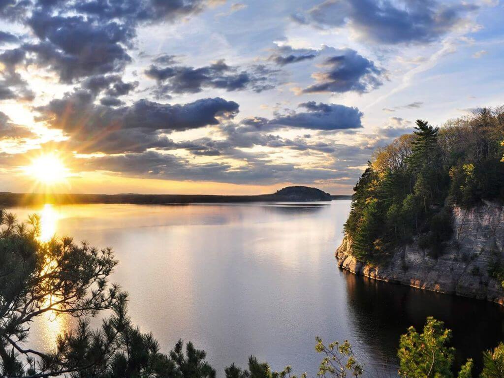 A lake in Wisconsin Dells, Wisconsin