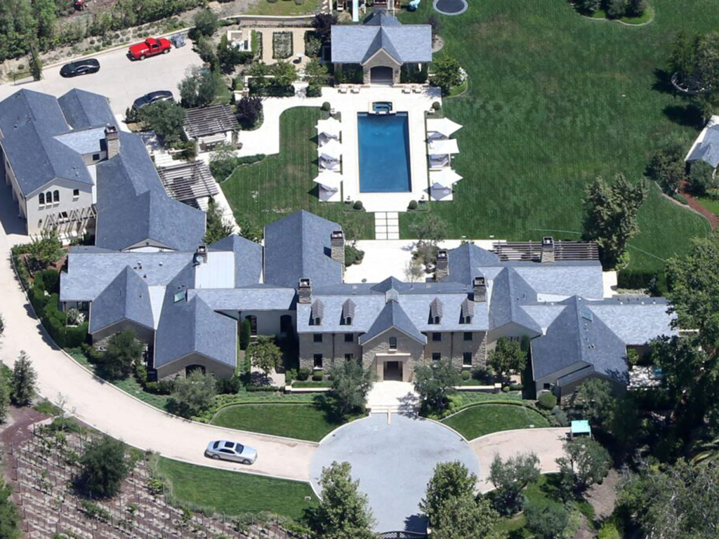 Kim Kardashian and Kanye West's Woodland Hills home