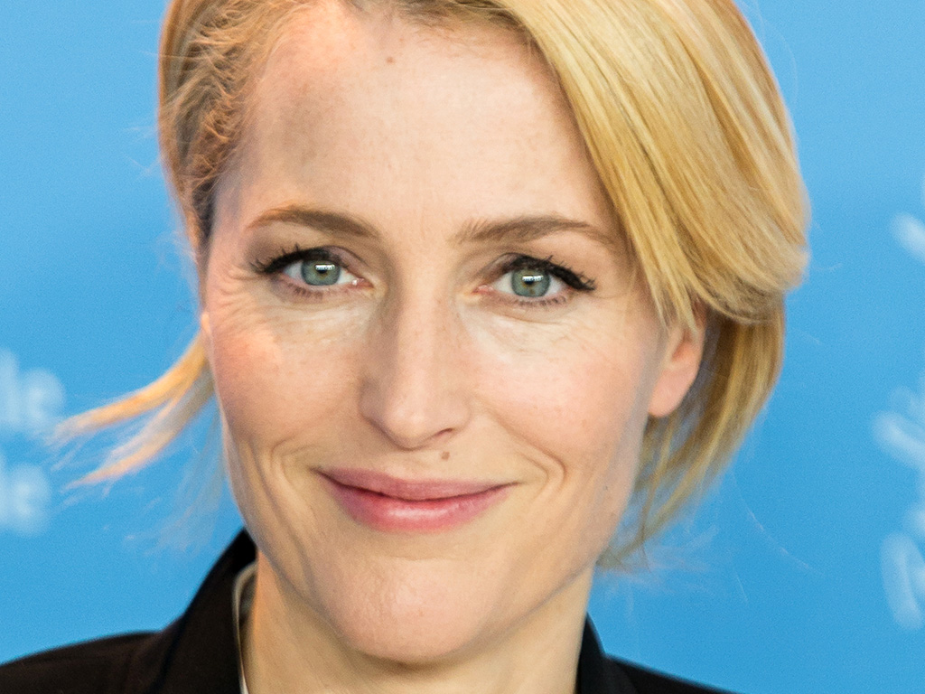 Gillian Anderson presenting the movie Viceroy's House at the Berlinale 2017