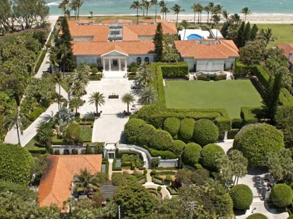 Howard Stern's mansion as seen from above