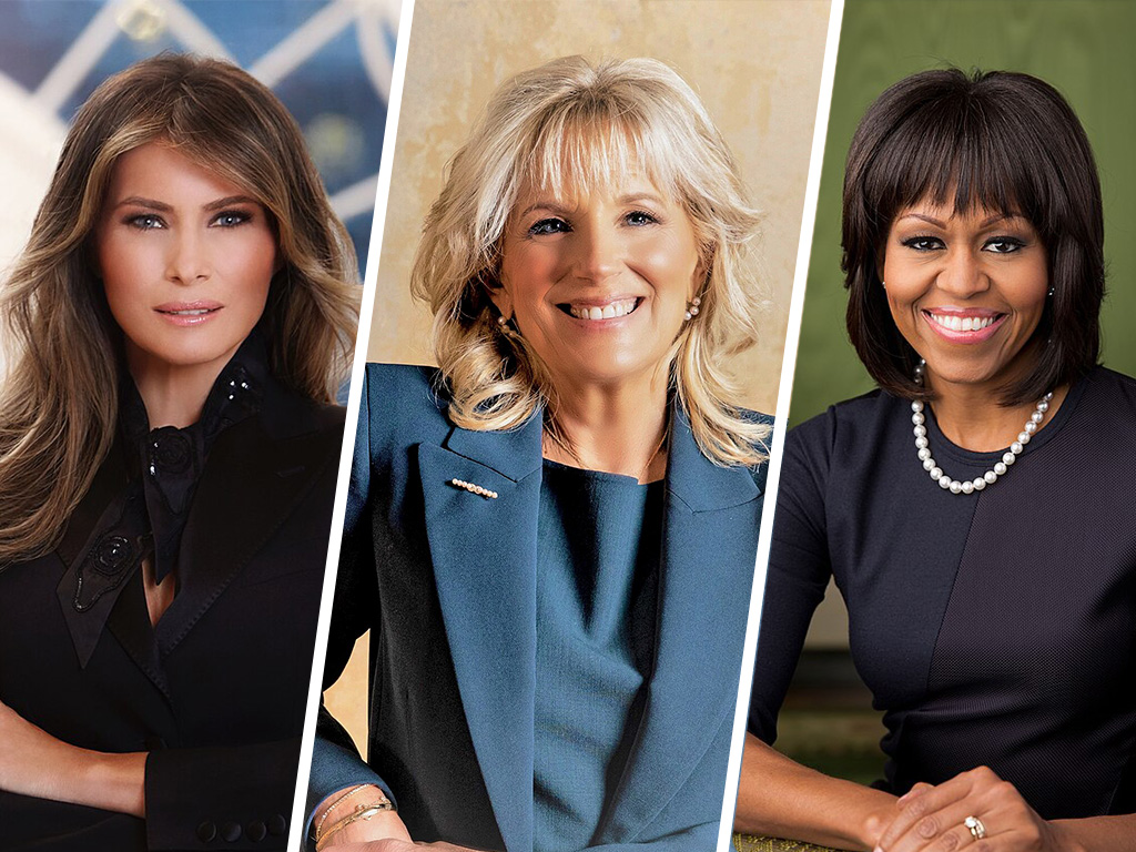 Melania Trump, Dr. Jill Biden, Michelle Obama