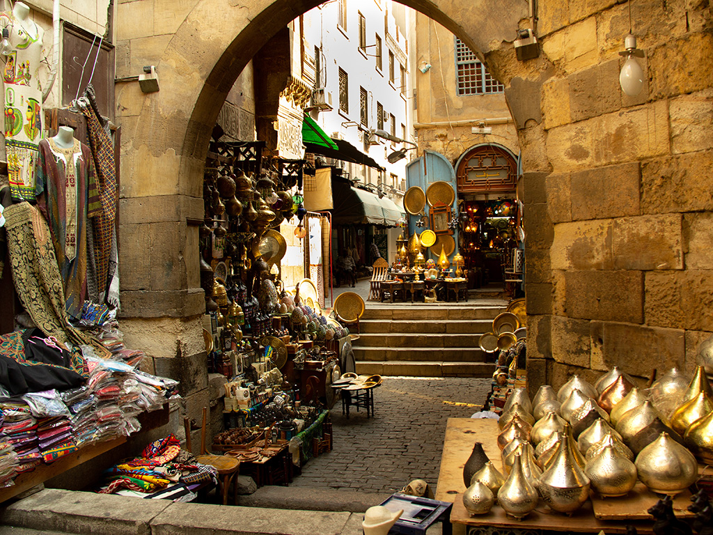 Souk of Cairo, Egypt market