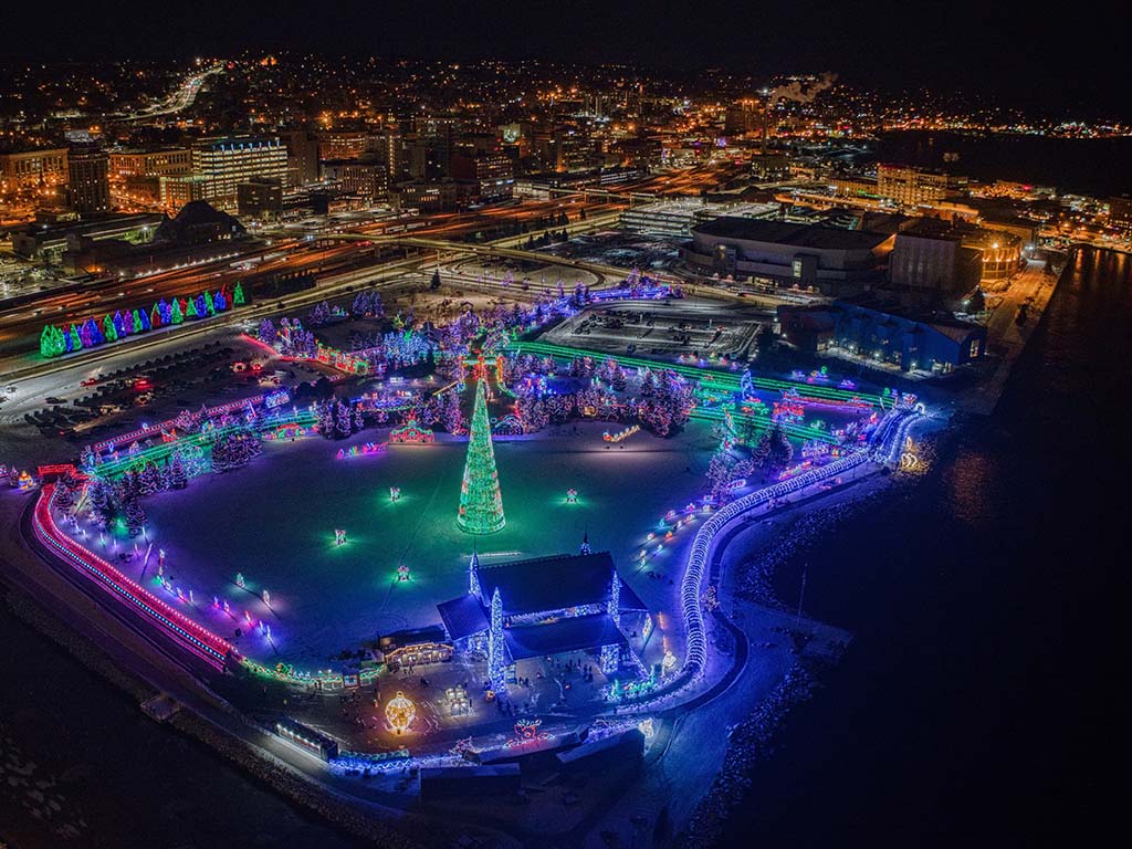 Every Year there is a Holiday Light Display in Duluth, Minnesota