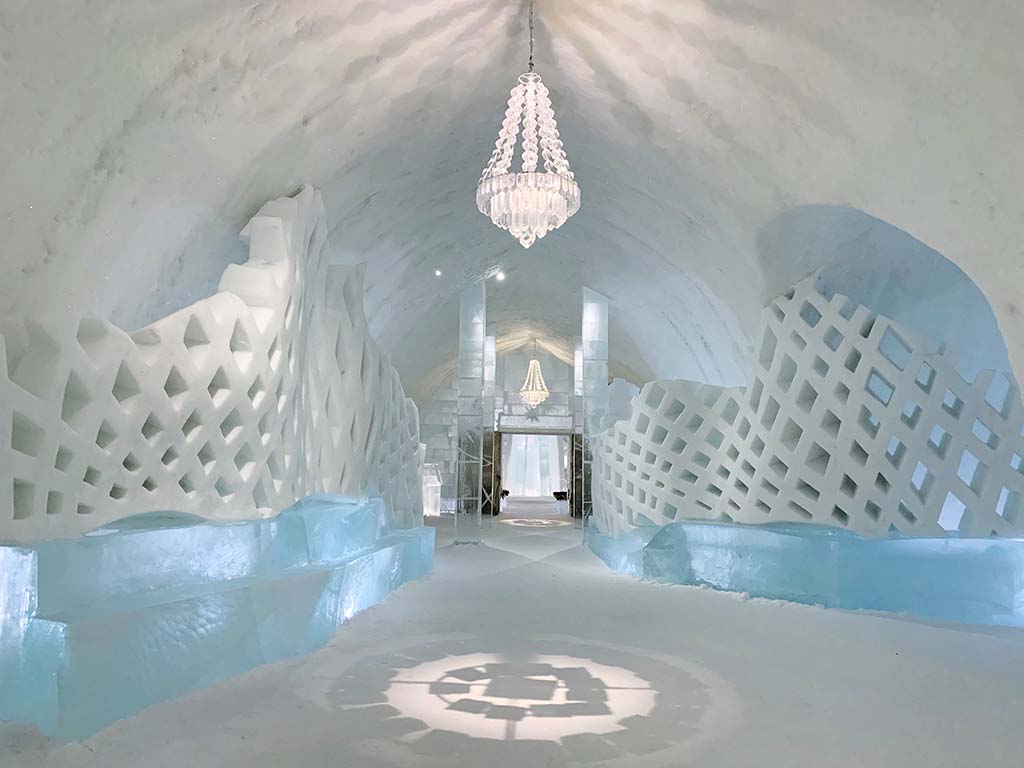 A frozen paradise inside the Ice Hotel in Kiruna, Sweden
