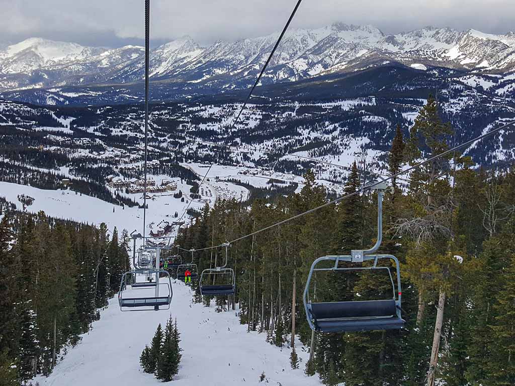 Ski Lifts in Big Sky, Montana
