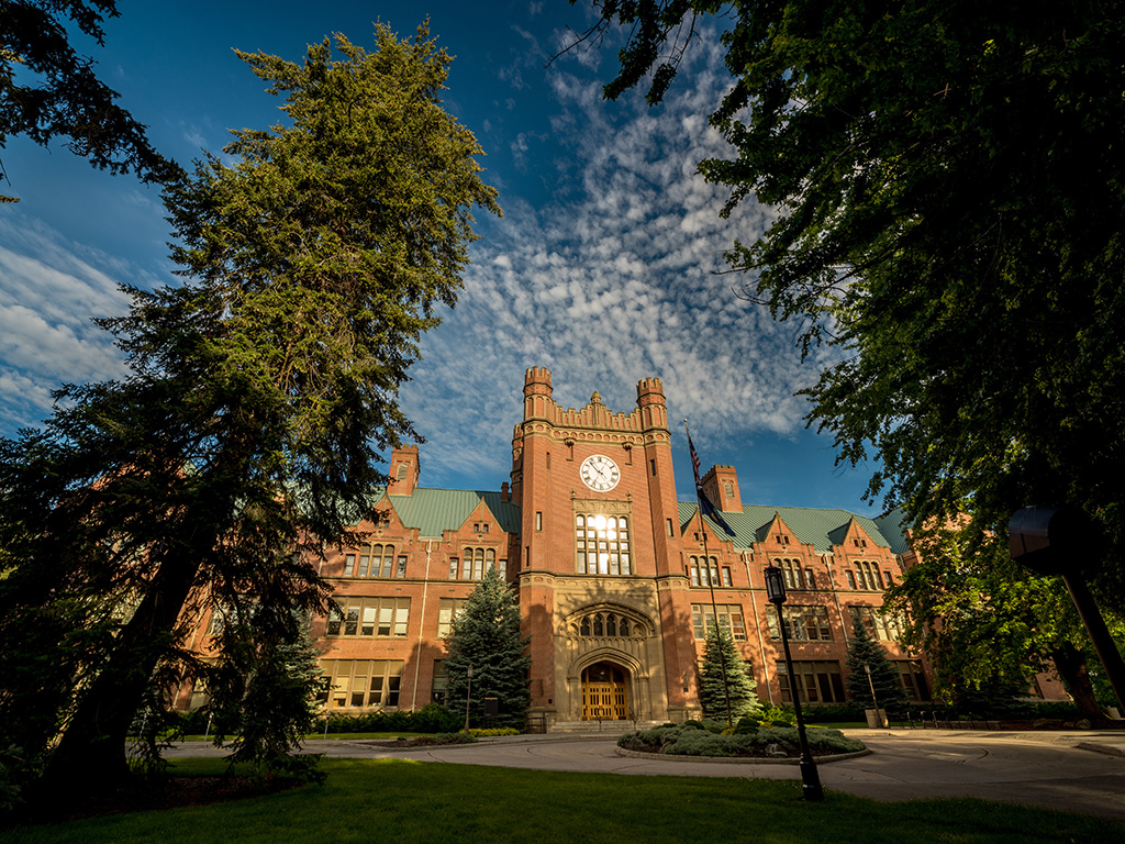 University of Idaho brick administration building