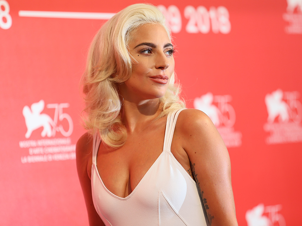 Lady Gaga attends 'A Star Is Born' photocall during the 75th Venice Film Festival at Sala Casino on August 31, 2018 in Venice, Italy.