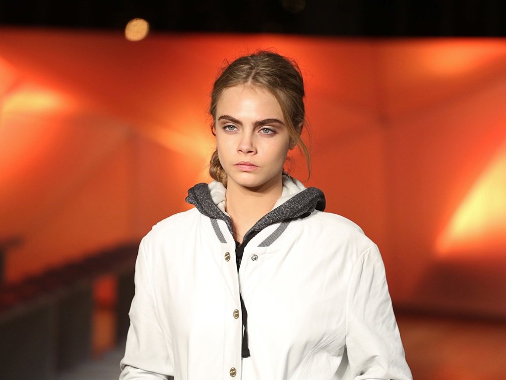 Cara Delevingne at Matthew Williamson, part of London Fashion Week, A/W 2013, London, England.