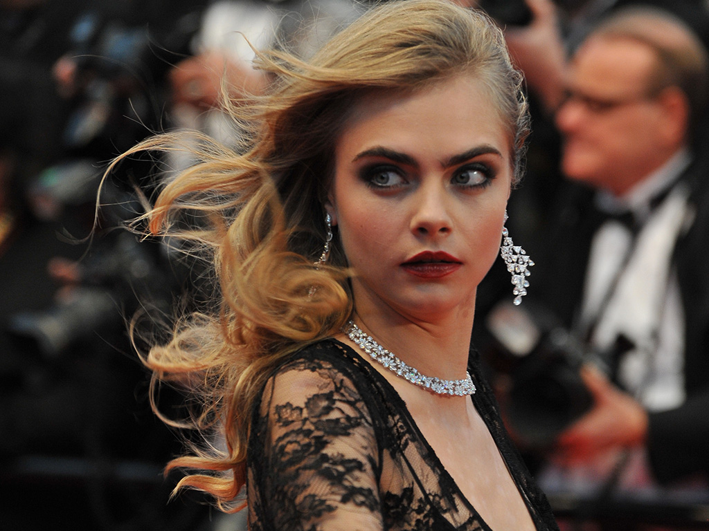 Cara Delevingne at the premiere of "The Great Gatsby" the opening movie of the 66th Festival de Cannes.