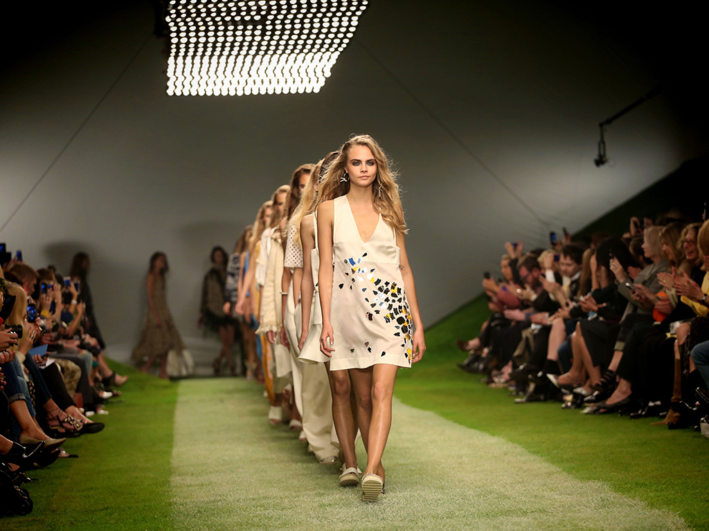 Cara Delevingne at London Fashion Week SS14 - Topshop Unique - Catwalk, London. 15/09/2013