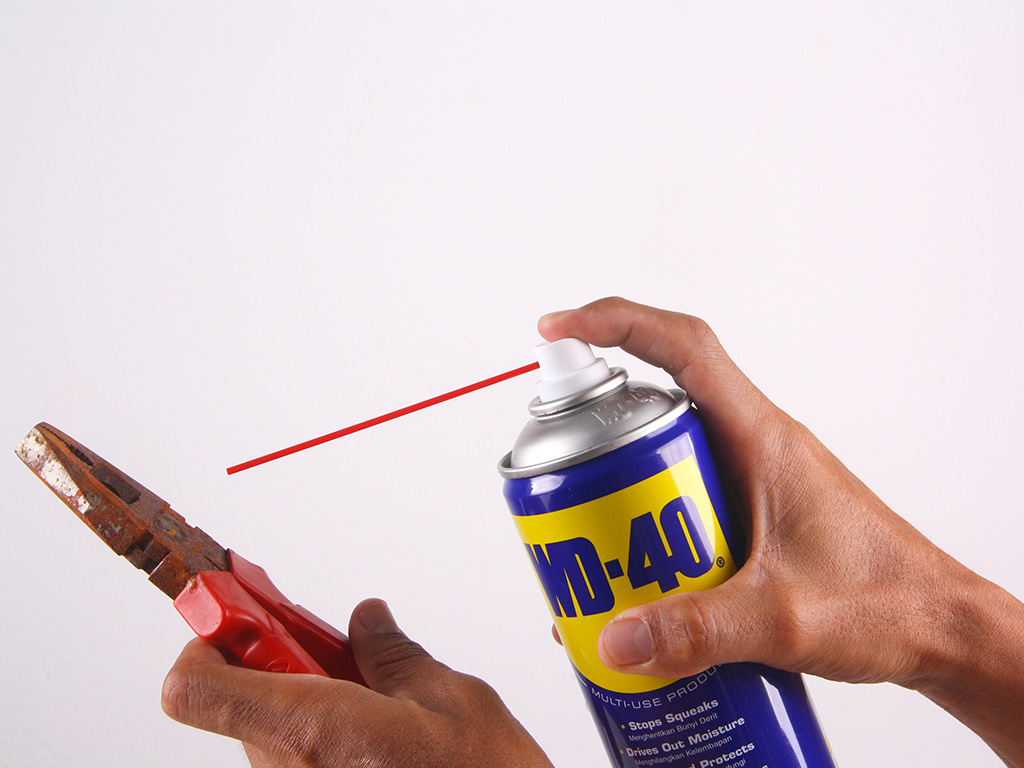 WD-40 Product for multi purpose use for rusty item. 