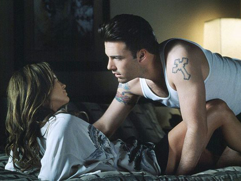 Jennifer Lopez and Ben Affleck in the movie Gigli