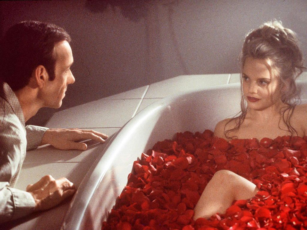 Kevin Spacey and Mena Suvari in "American Beauty"