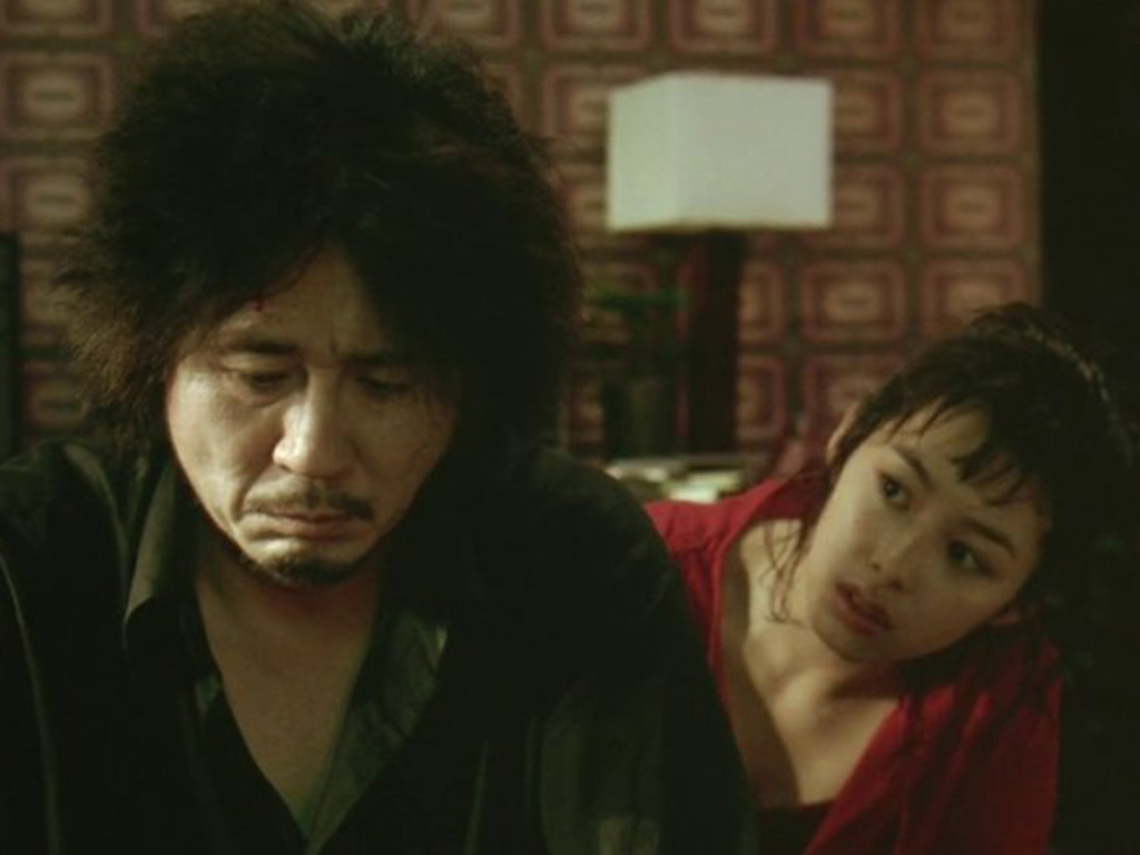 Choi Min-sik and Kang Hye-jeong in "Oldboy"