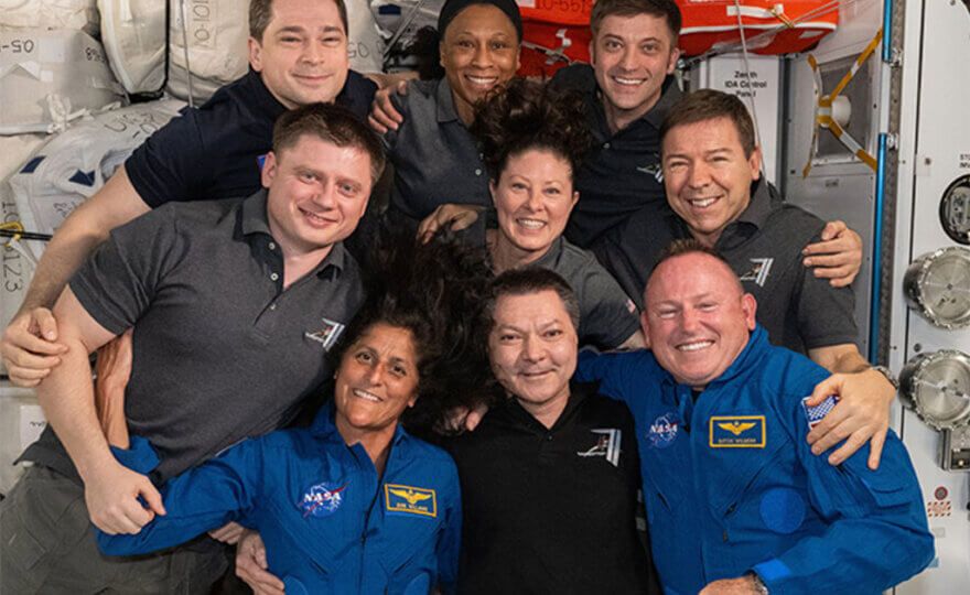 NASA ISS crew