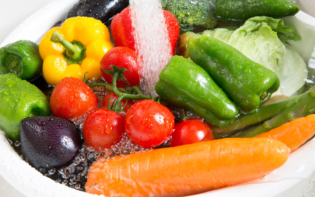 Washing fruits and vegetables